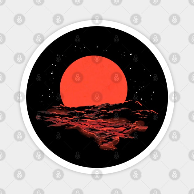 space sunset Magnet by Lambdog comics!